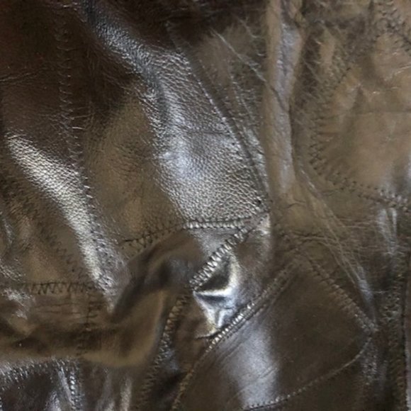 MAXAM GENUINE MOSAIC LEATHER MEN BOMBER JACKET 2X - Picture 3 of 3